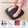 Massaggiatore per Piedi, Ricaricabile EMS TENS Massaggiatore Piedi Elettrico con 10 Modalità e 20 Intensità per la Circolazione, Allevia la Neuropatia, il Dolore Muscolare e il Gonfiore, Regali