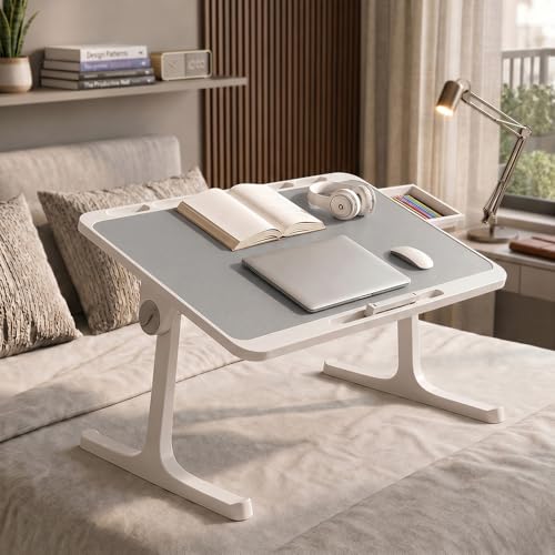 StarAndDaisy T9 Foldable Bed Table, Gray T9-Grey - Image 2