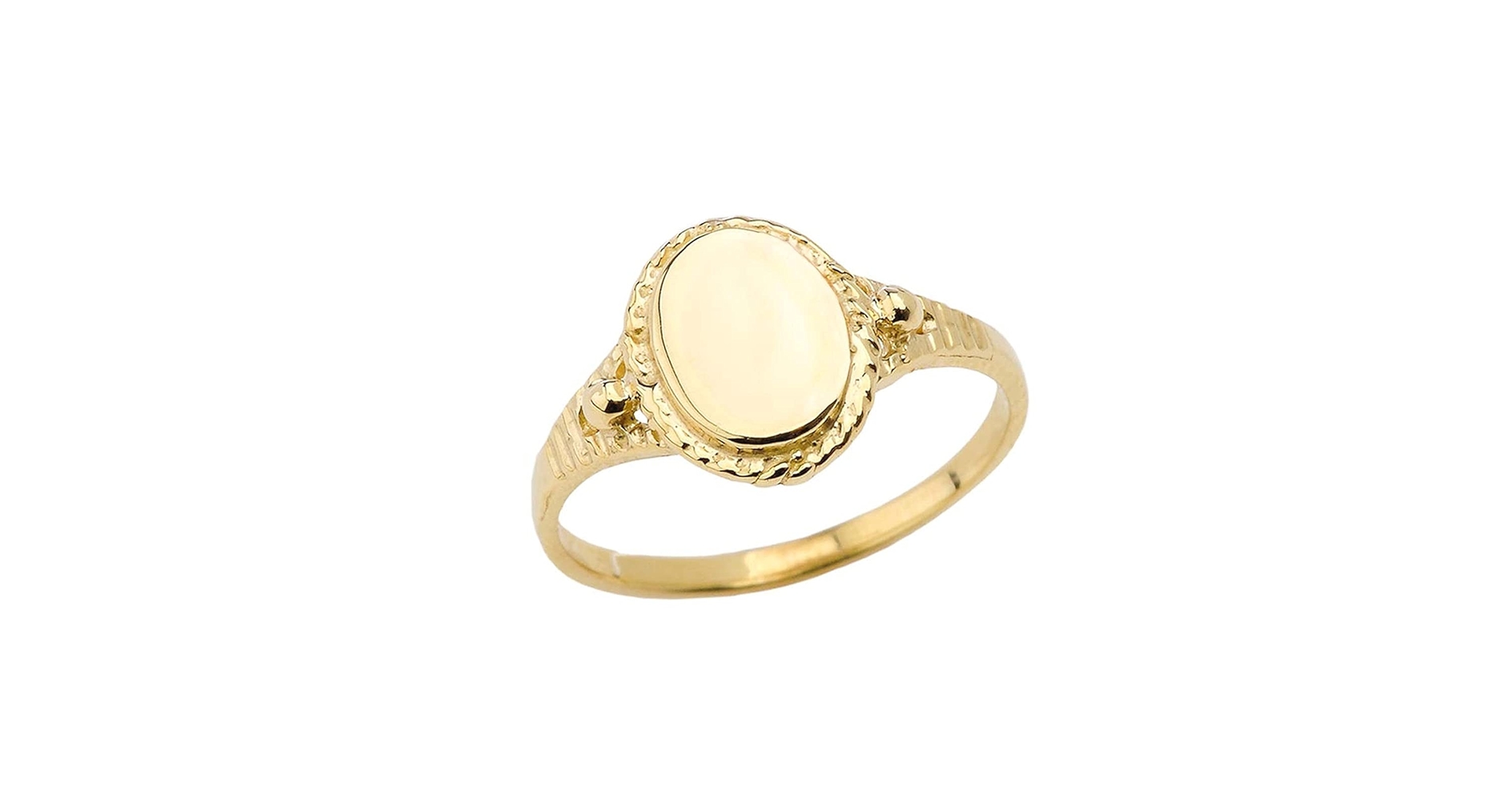 アクセサリー HENSON-ENGRAVED OVAL SIGNET RING Eye Flip Ring – Henson