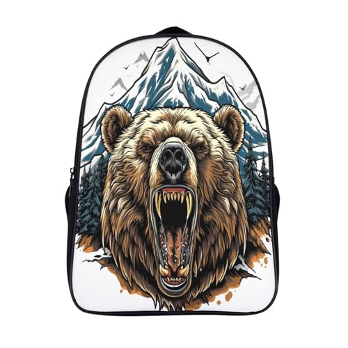 Sac à dos ours 3D pour ados - Cartable scolaire 2 compartiments garçons filles dès 12 ans