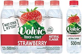( 24 Pack ) Volvic Touch of Fruit Strawberry Flavoured Water 500ml