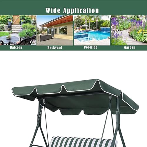 Toldo de repuesto para columpio premium impermeable textil exterior 5