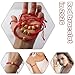 Bracelet Year Of The Snake Red Rope Design Adjustable for Women Men Handmade Lucky Charm Cultural Fashion Accessory Gift (Red C)