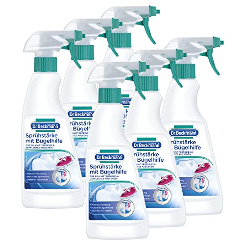 Dr. Beckmann Spray de almidón con ayuda para planchado, 6 x 500 ml