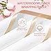 woric 25 Sheets Flower Bouquet Wrapping Paper, White Waterproof Floral Wrapping Paper Florist Supplies for Easter Mother's Day Gifts Packaging DIY Crafts Party Birthday