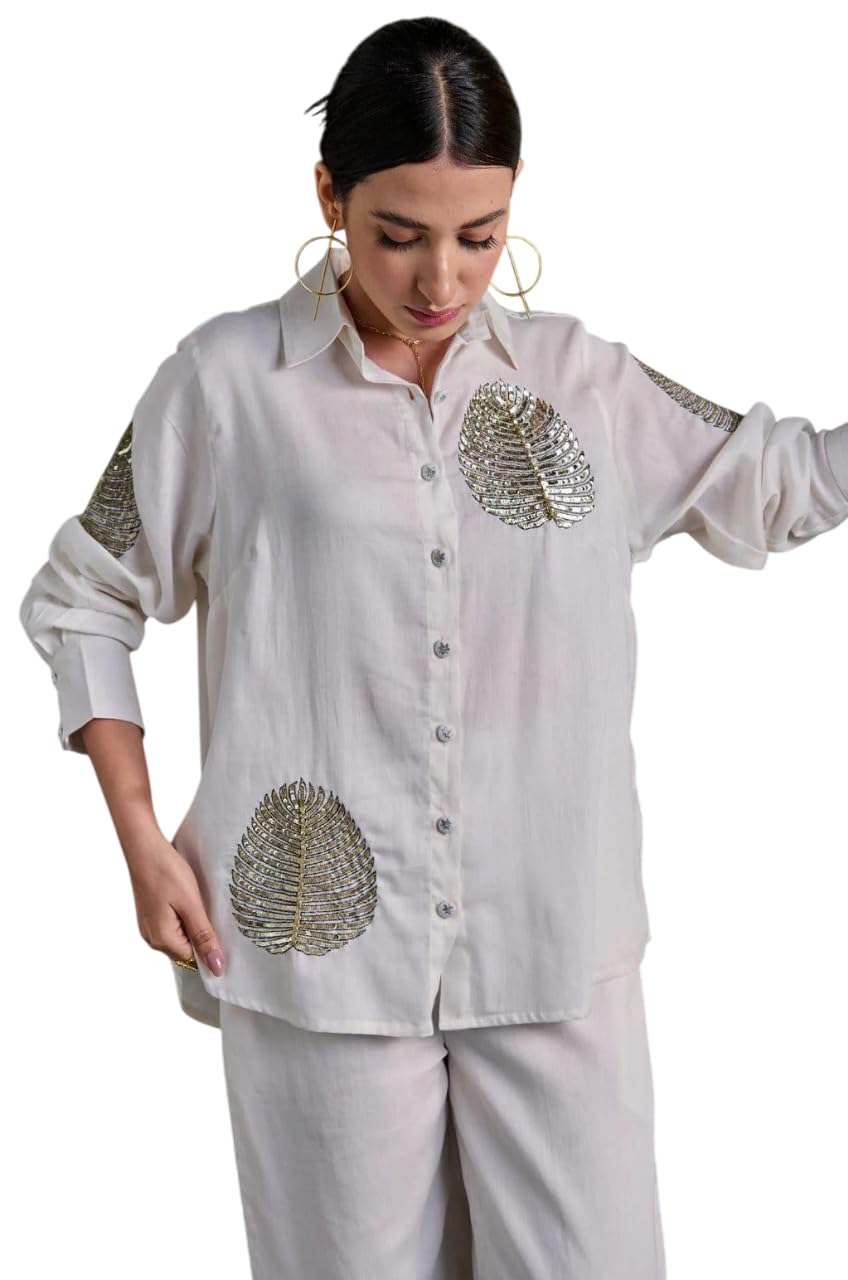 sanatan craft Women's Cotton Tunic & Straight Office Wear Collar-Neck Full Sleeves Suit Trouser and Top Set for Women Western Cord Set-picture-53