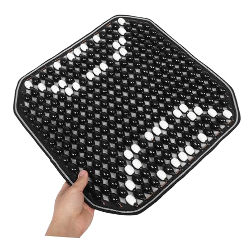 Coussin de siège auto chic en perles de bois et polyester de qualité supérieure - 7