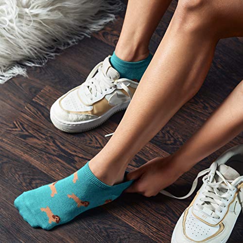 Image of Mint & Oak Low Cut Ankle Women Socks, Christmas Gift Quirky Socks For Friends, Cute Funky Socks, Christmas Secret Santa Gifts For Women