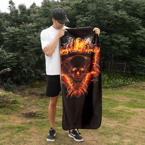 Image of Waterproof Car Seats Covers Skull Style - Universal Car Seats Cushion for Sedan SUV Truck Front OR Back Seat - Anti-Slip Auto Seats Protector Suit for After Yoga Gym Biking Running Workout Sport