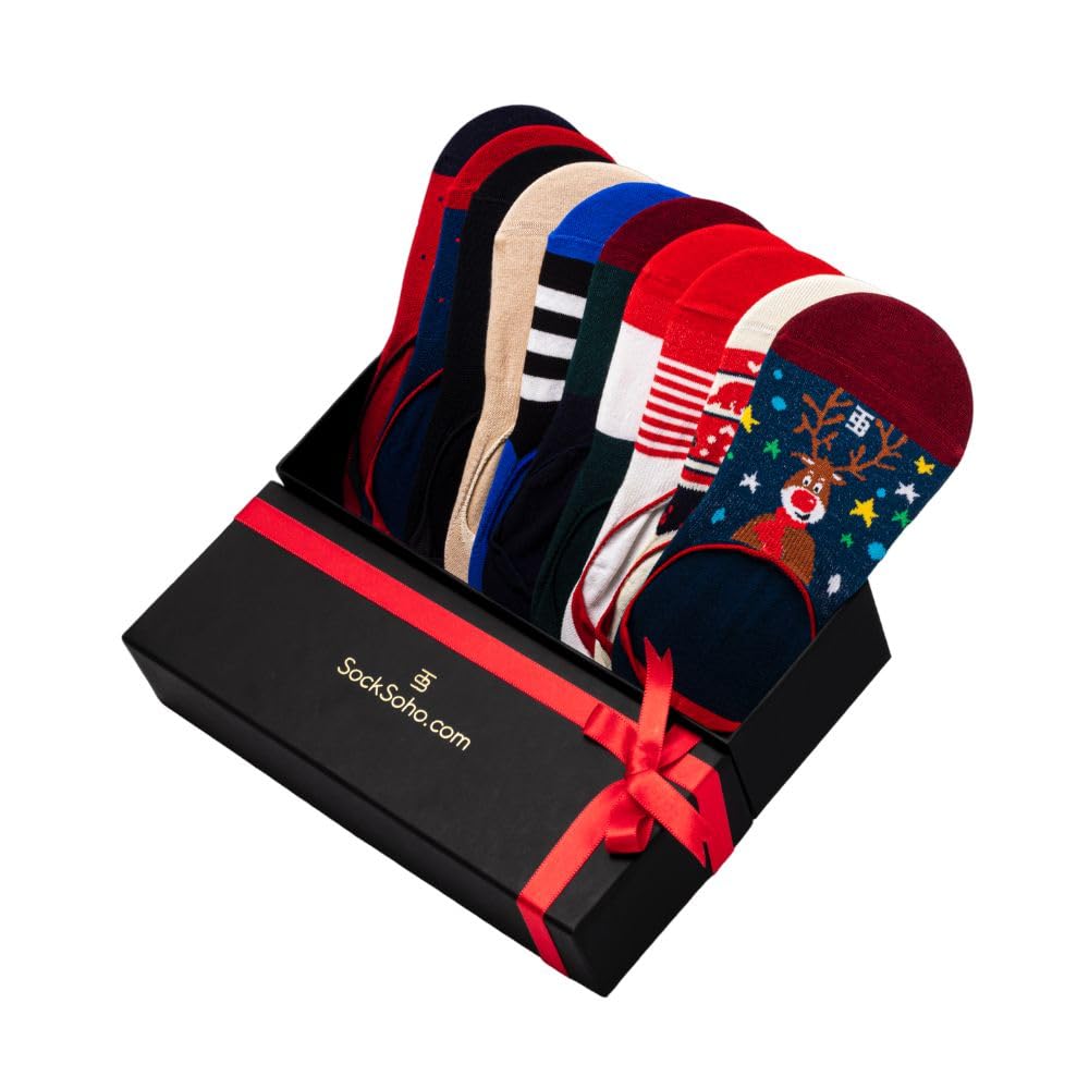 Jamboree No Show Gift box | Pack of 10 | (Color: Multicolor | Loafer Length | 7-11 UK Size)-image-18