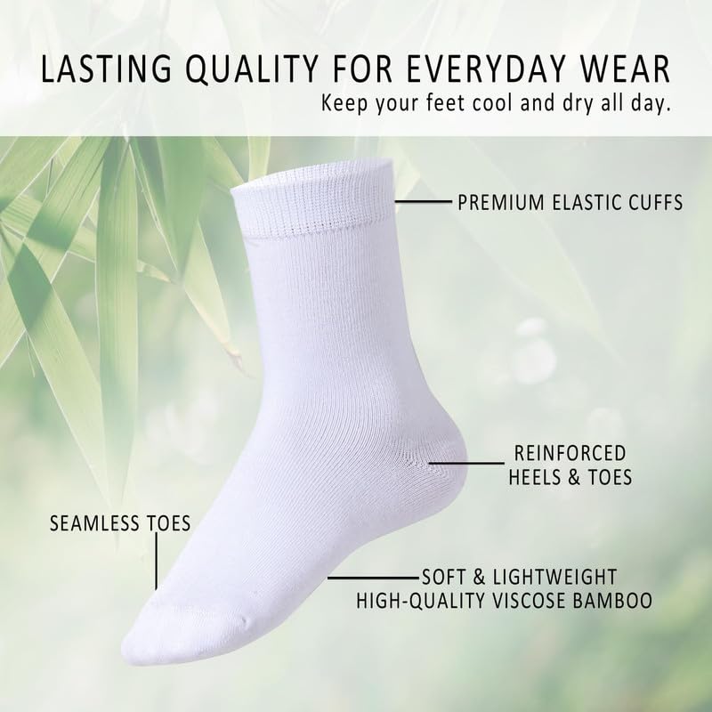 Image of Boys & Girls Calf Length Solid School Socks (Pack of 3 Pairs)
