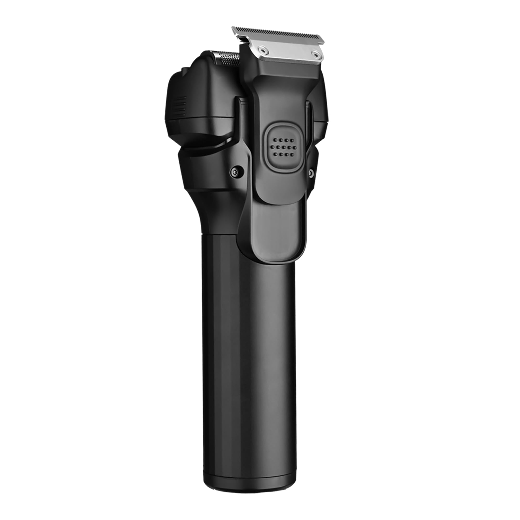 WMARK Kit de afeitado recargable de 2 piezas, afeitadora 2 en 1 para hombre (2 cabezales flotantes alternativos) y recortadora de nariz/orejas (10000 RPM), cubierta de rejilla desmontable fácil de