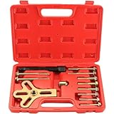 weyleity 13PCS Harmonic Balancer Steering Wheel Puller Kit | Professional-Grade Flywheel Puller, Crankshaft Pulley, Crankshaft Pulley Removal, Compatible with Various Engines