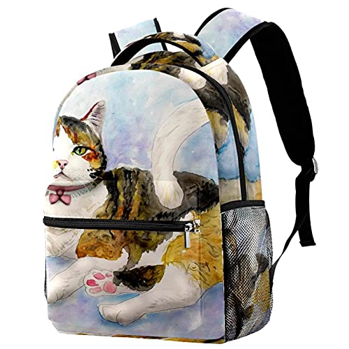 Sac à dos voyage chat en fourrure résout le rangement de la bouteille enfant