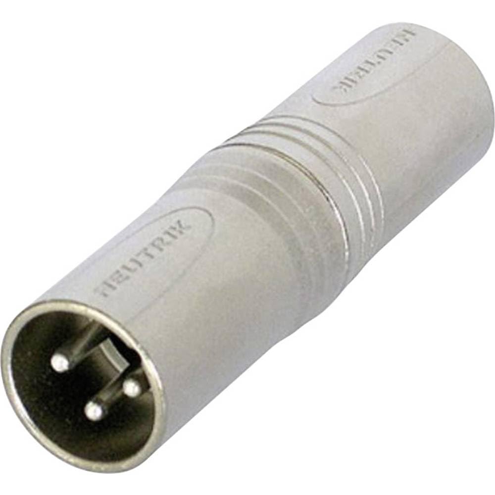 Neutrik NA3MM XLR Adapter 3-Pin XLR Plug to Plug Connector 1 piece
