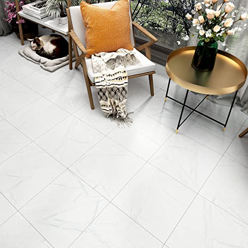 Westick Peel And Stick Floor Tile White Floor Tiles Peel And Stick Waterproof Bathroom Vinyl Peel And Stick Tiles Marble Vinyl Stick On Floor Tiles Vinyl Tiles Peel And Stick Floor 12 X 12 In 20 Pcs #TOP28