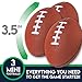 Franklin Sports Kids Football Target Toss with Mini Footballs - Indoor Football Passing Game for Kids - Football Passing Targets, Black