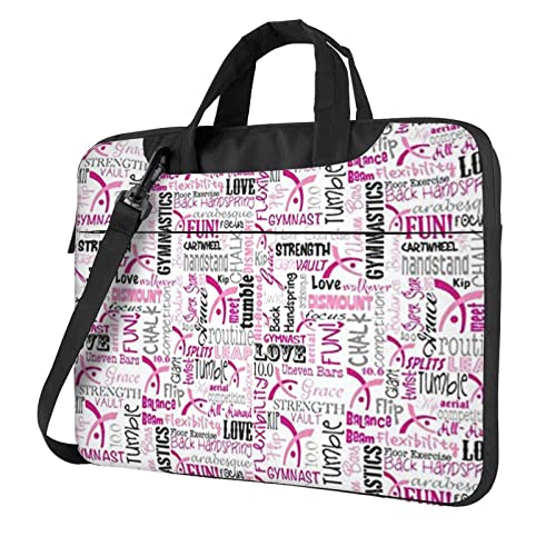 Sacoche ordinateur 13 pouces imperméable rose noir anti-rayures pour passionnés