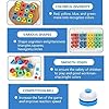 Jastown Juego De Emparejamiento De Forma con Tarjeta, Juego De Emparejamiento De Color De Geometría Cognitiva,Shape Matching Game,Color Sensory Educational Toy para niños de 3 4 5 6 8 años #4