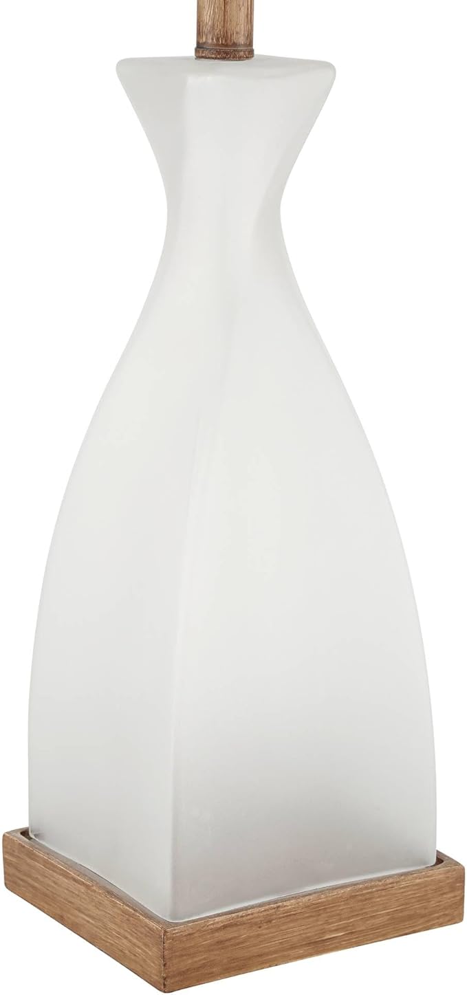 Lámpara de Mesa 360 Lighting Ryan 28" Blanca Frosted Vidrio Moderna Set 2 miniatura 6