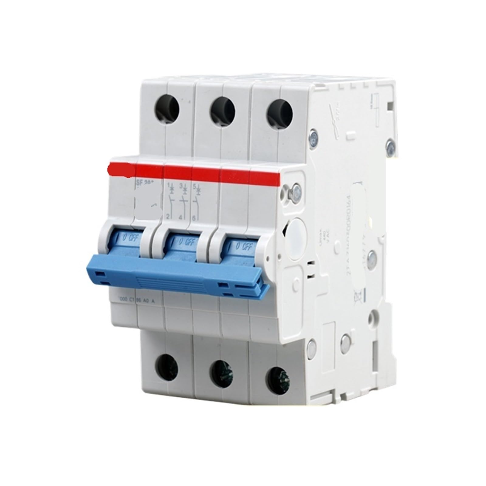 Disjoncteur miniature SF203-C40 protection surcharges tableau triphasé