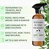 Kate Naturals Peppermint Oil Spray for Rodents, Squirrels, Mouse, Bat, Rat, Car Engines, Mice (16oz, Non-Toxic Rodent Repellent, Pet Safe)