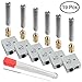 AFUNTA 6 Sets/18 Pcs 3D Printer 0.4mm MK8 Stainless Steel Extruder Nozzle Print M6 Head & 1.75mm 30mm Length Teflon Throat Tube & Heater Blocks Hotend, Compatible MK8 Makerbot Reprap i3 / Anet A8 A2