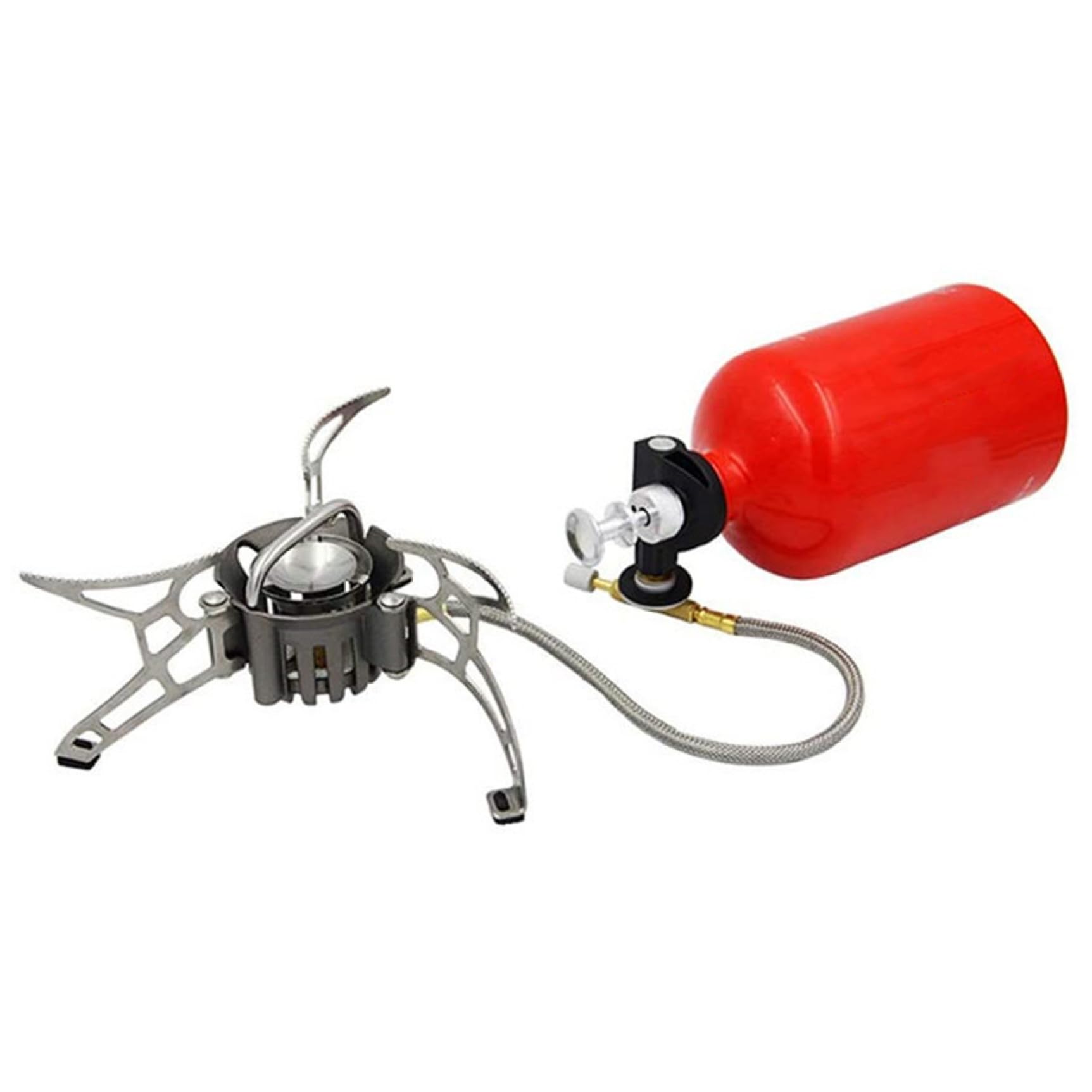 Réchaud de camping multi-combustible à brûleur efficace et design pliable