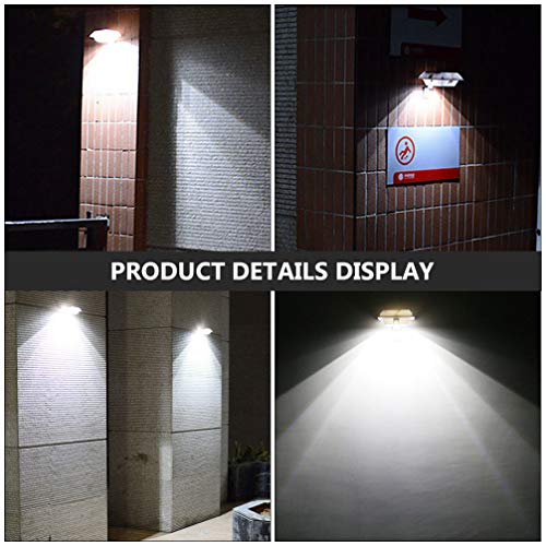 FRCOLOR 3Pcs Luzes Solares Luzes Arandela LEVOU Cerca Sarjeta LEVOU Sensor De Movimento Solar Lâmpad