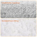 HMTOPE Hundebett, Anti-Bewuchs Hundedecke, Hundesofa, Sofaschutz, Waschbar und rutschfest Hundekissen für Grosse Hunde, Größe XL, 122 x 95 x 18 cm, Hellgrau