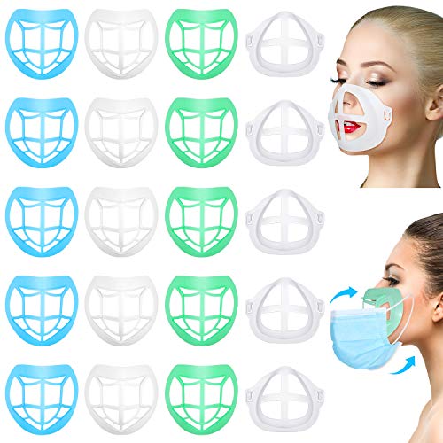 20 Pieces Lipstick Protection Bracket Nose Pads Face Inner Support Bracket Prevent Makeup Removal Enhance Breathing Space for Women Men