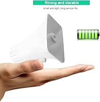 Vista 5 de Electronic Alarm Siren Horn 150dB Indoor/Outdoor Security Siren DC 12V for Home Security System - White