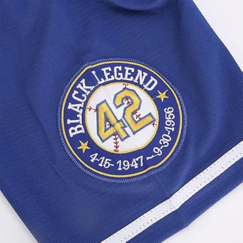 Jackie Robinson #42 Baseball Jersey – Embroidered Throwback with Legacy Patch, Stitched Letters Adult Sizes S–5XL miniatura 4