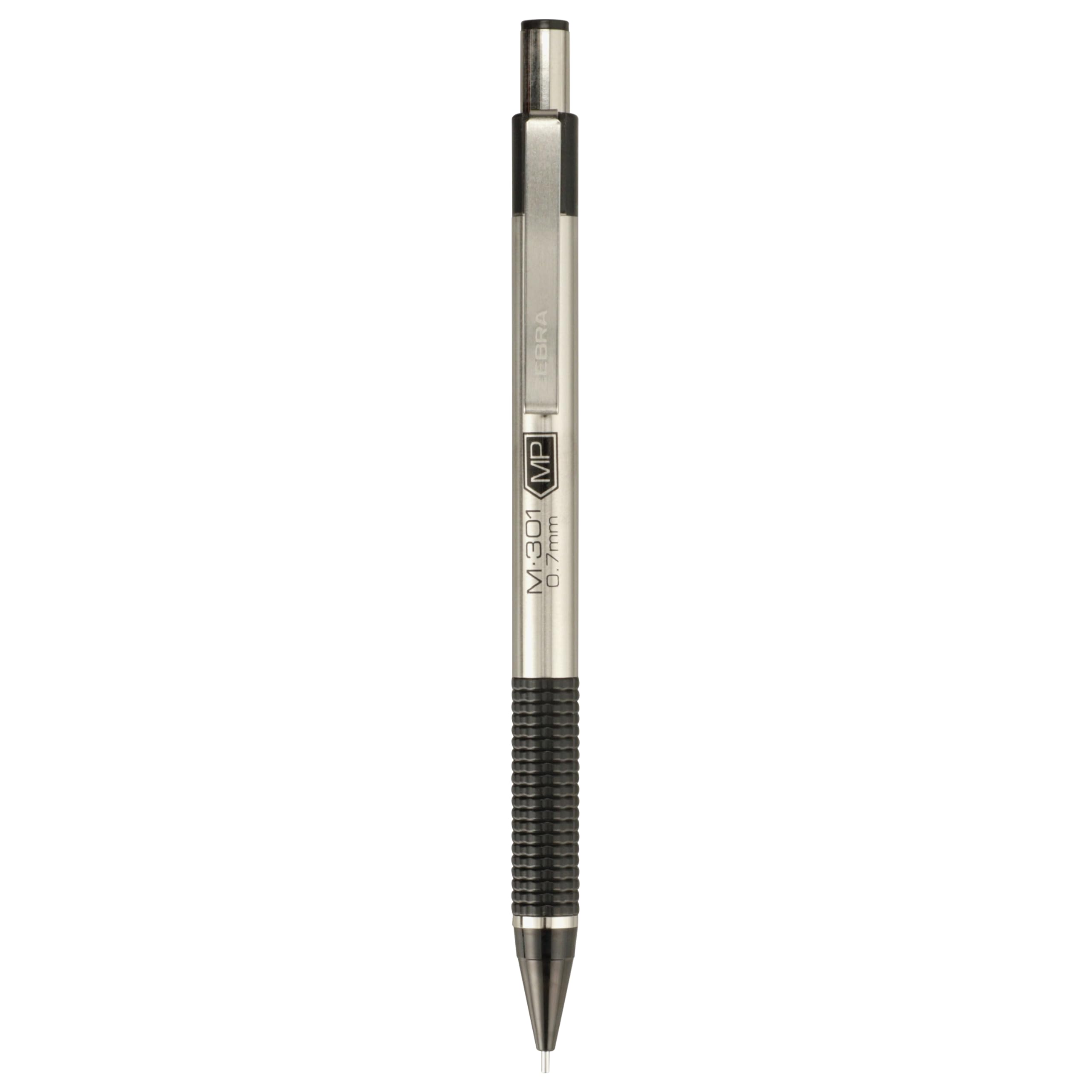Zebra Pen STEEL M-301 Mechanical Pencil, 0.7mm Medium Point, 10