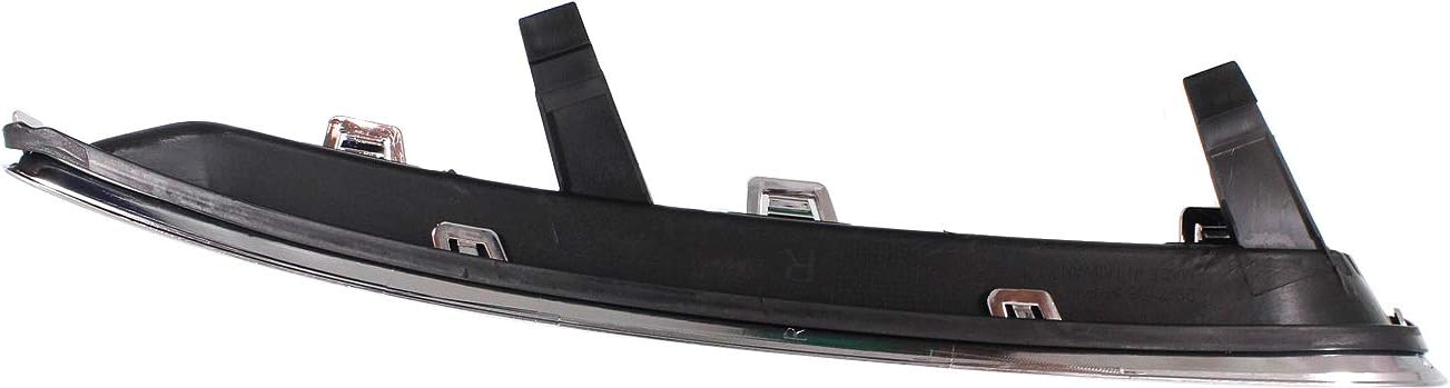 Evan Fischer Front Passenger Side Fog Light Cover Compatible with 2011-2014 Chrysler 300 Black and Chrome CH1039127