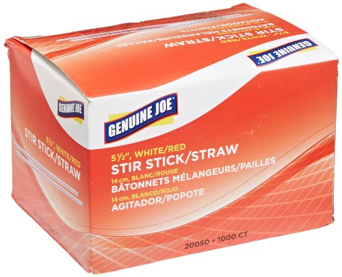 Genuine Joe GJO20050 Plastic Stir Stick, 5-1/2