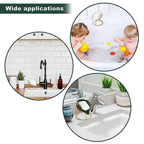 Ceramic Soap Dish With Drain, Marble Look Leaf Shape Self Draining Soap Holder For Bathroom Shower/Kitchen/Counter Top, Decorative Bathroom Soap Tray (Dark Green) #TOP6