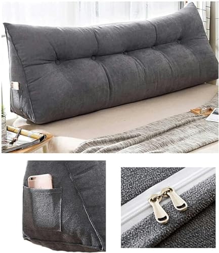 Coussin de support de tête de lit triangulaire aux finitions premium - 4