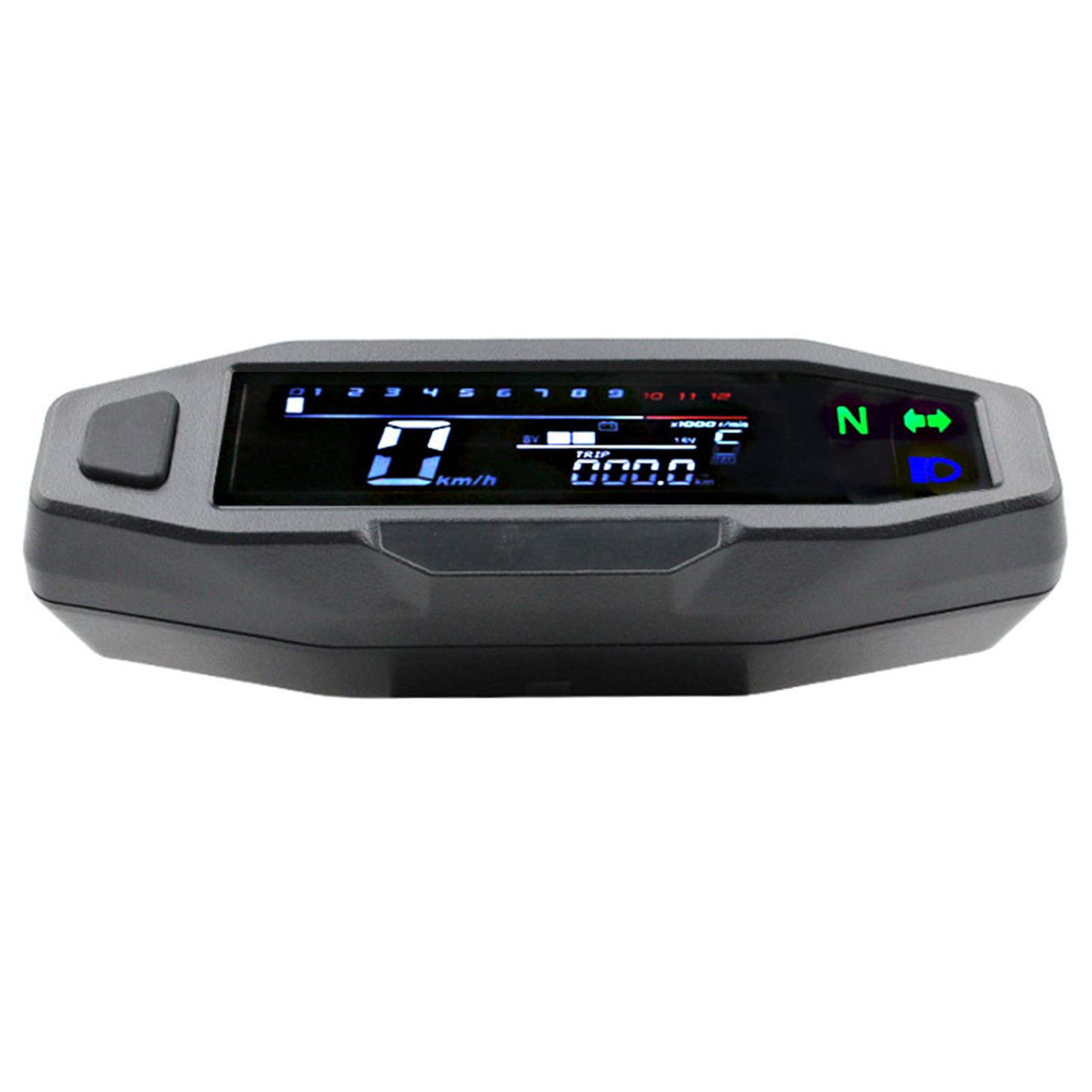 Compteur de vitesse numérique pour moto - écran LCD, compteur de tours | électronique | outil multifonction compact, indicateur de marche résistant avec design moderne pour une utilisation moto