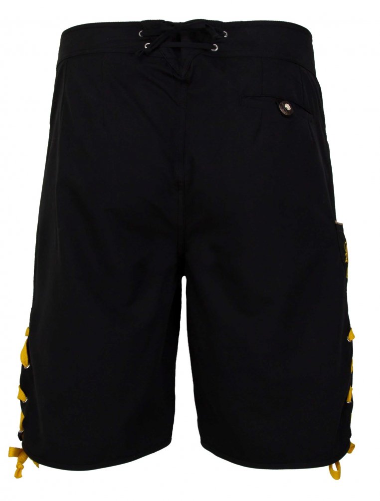 die Lederbadehose mit VOLLSTICKEREIEN, Bermudashorts, Trachten Badehose, Badelederhose als Geschenk