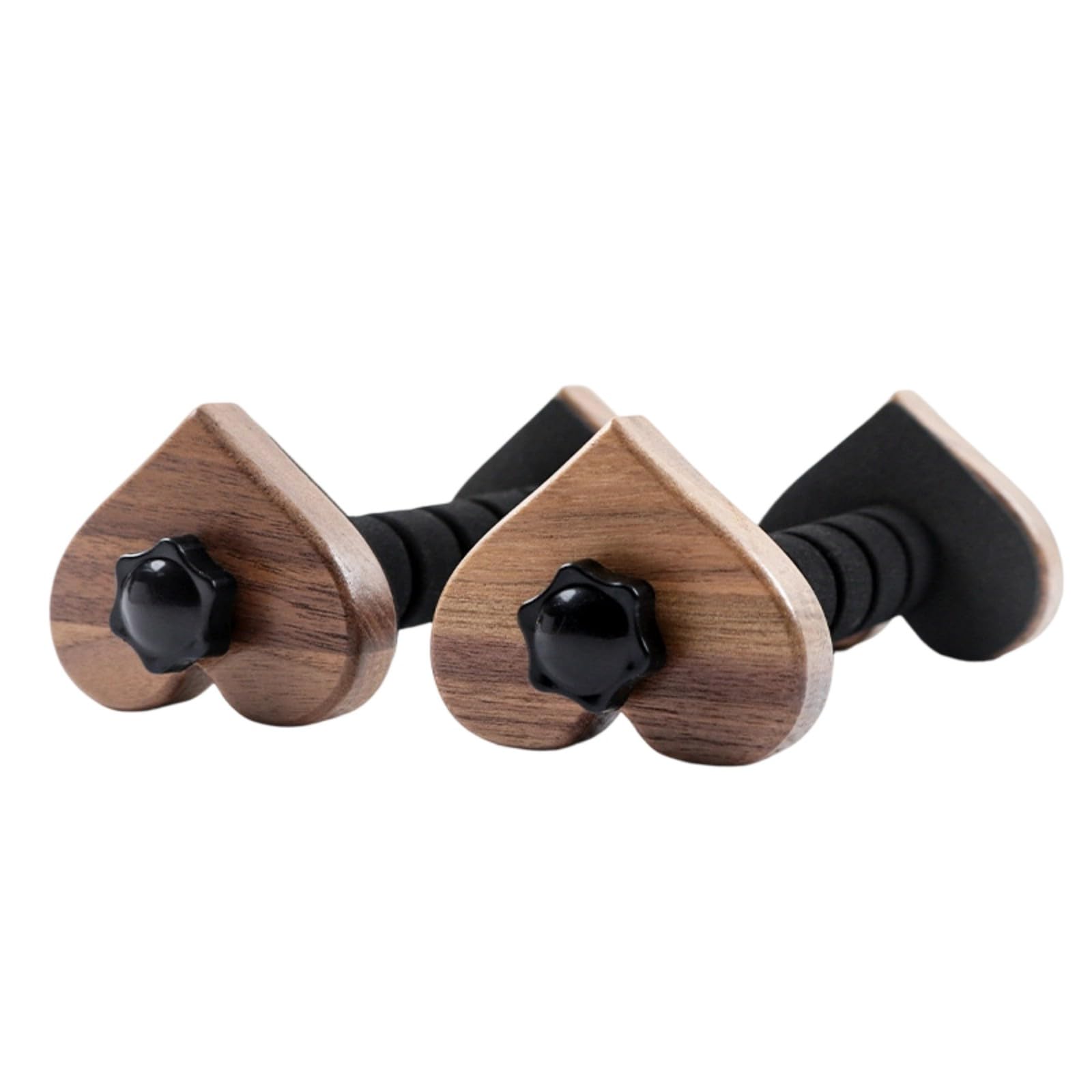 HZBB Heart Shape Wooden Guitar Stand for Acoustic Electric Classical Guitars and Ukuleles with Stable Base Wooden Guitar Stand