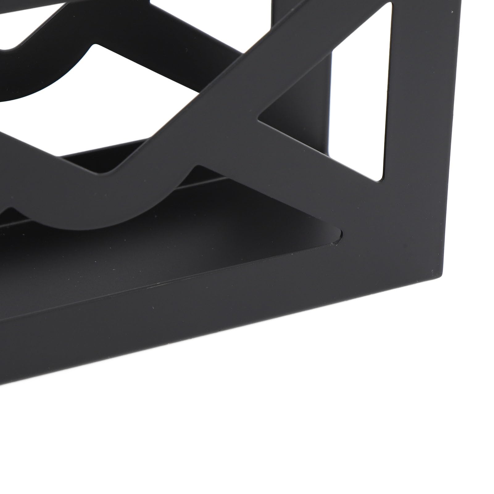 Ausla Porta Lettere da Scrivania in Metallo, Design a Busta, Organizzatore per Posta, Nero, 270g