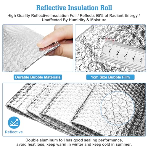 Rollo de aislamiento térmico de aluminio reflectante con burbujas de aire para aislar paredes 4