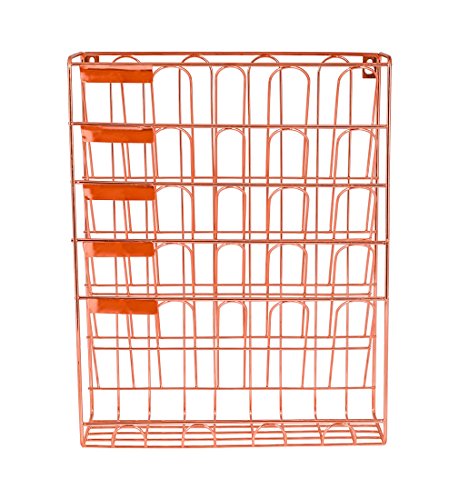 New Superbpag Hanging File Organizer, 6 Tier Wall Mount Document Letter Tray File Organizer, Rose Gold - Thumbnail 3