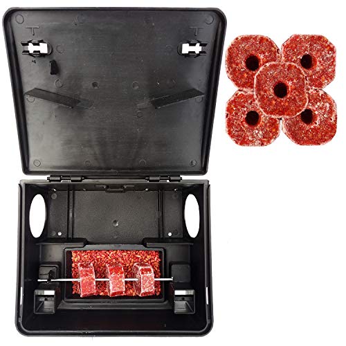 Elixir Gardens ® 1 x Rat Box + 15 Blocks Bromadiolone Rodex Poison Kit - Ready to Use - Pet & Child Safe