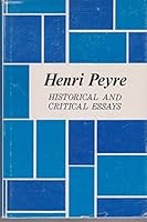 Historical and critical essays B0006BU7W4 Book Cover