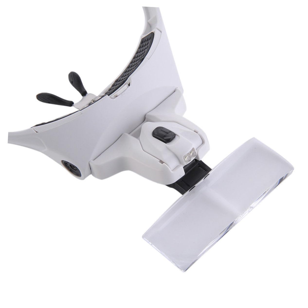 WOFASHPURET LED Magnifier Glasses with Adjustable Headband Replaceable Lenses for Jewelry Inspection Watch Repair Arts Crafts and Aid