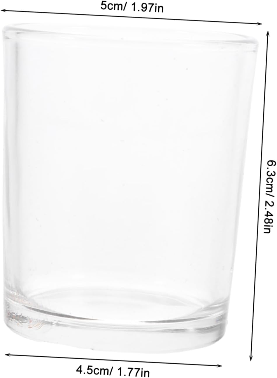 12Pcs Small Glass Wine Cups Chalice Goblets for Beer Wine Spirits Elegant Drinking Glasses for Home Parties Church Events Outdoor Gatherings