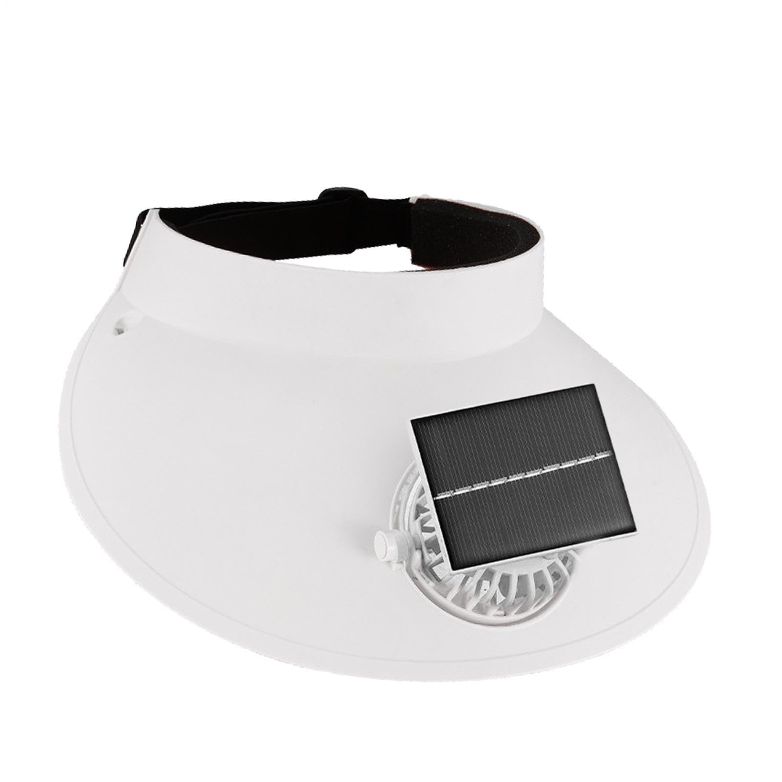 Ventilador solar con gorra de pesca exterior y carga usb ajustable 8