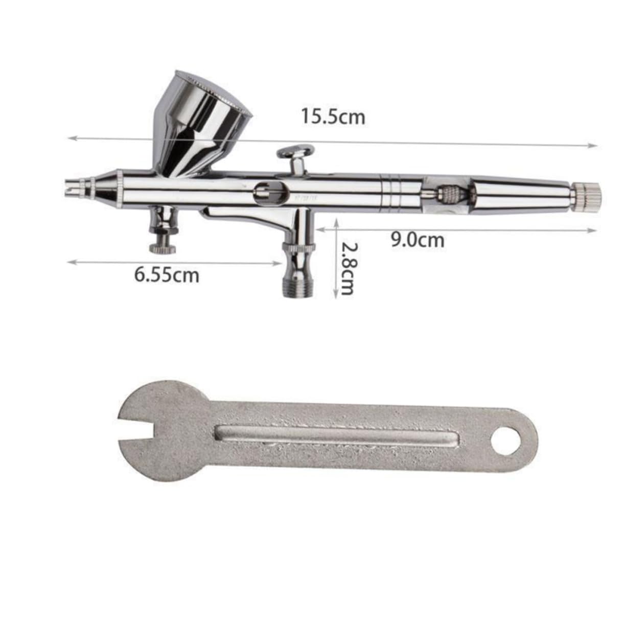 Kit Aérographe 180k Professionnel en Métal Double Action